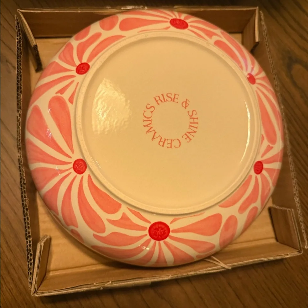 Rise and Shine Retro Ceramic Bowl NIB - Picture 2 of 6